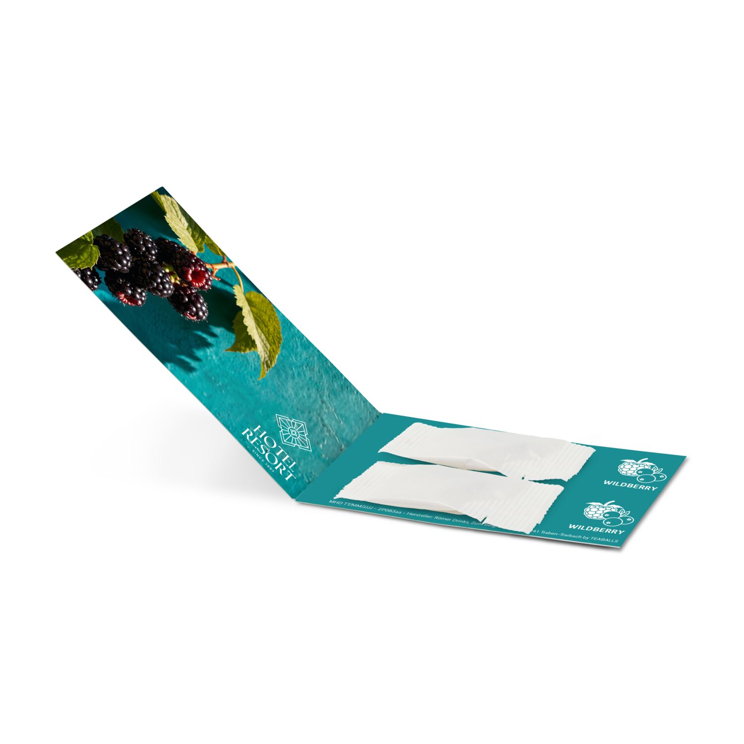 2 Sachets Promo Drops by TEABALLS (2x 6-8 Drops Ihrer Wunschsorte für bis zu 1 L) in individueller Klappkarte