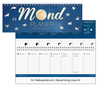 Mond-Tischquerkalender