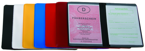 CreativDesign® Ausweistasche "2-fach" Normalfolie rot