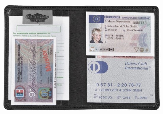 CreativDesign® Ausweistasche "129 Select" schwarz