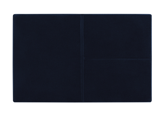 CreativDesign® Ausweistasche "Euro" Veloursfolie blau