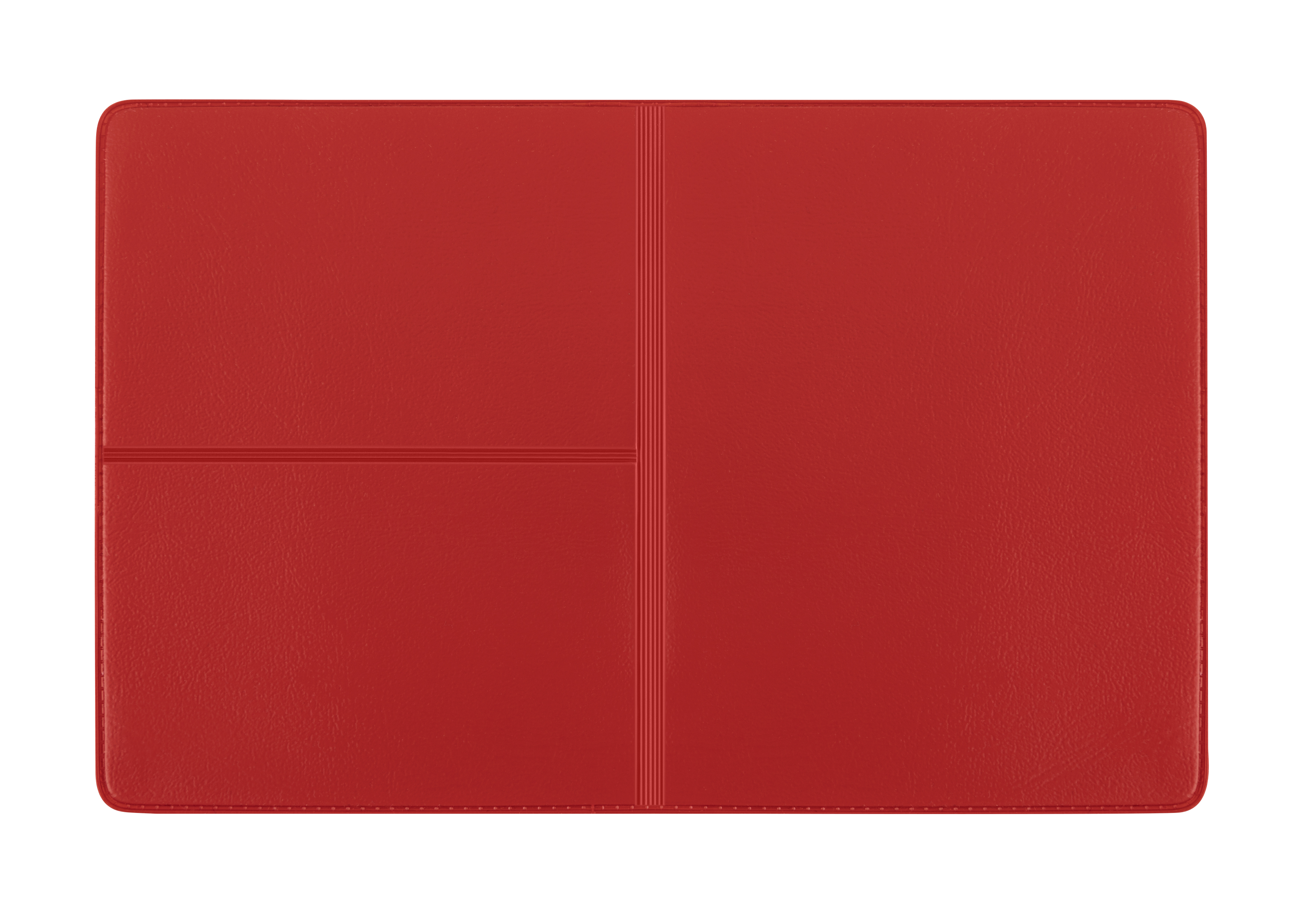 CreativDesign® Ausweistasche "Euro" Normalfolie rot mit Einschub