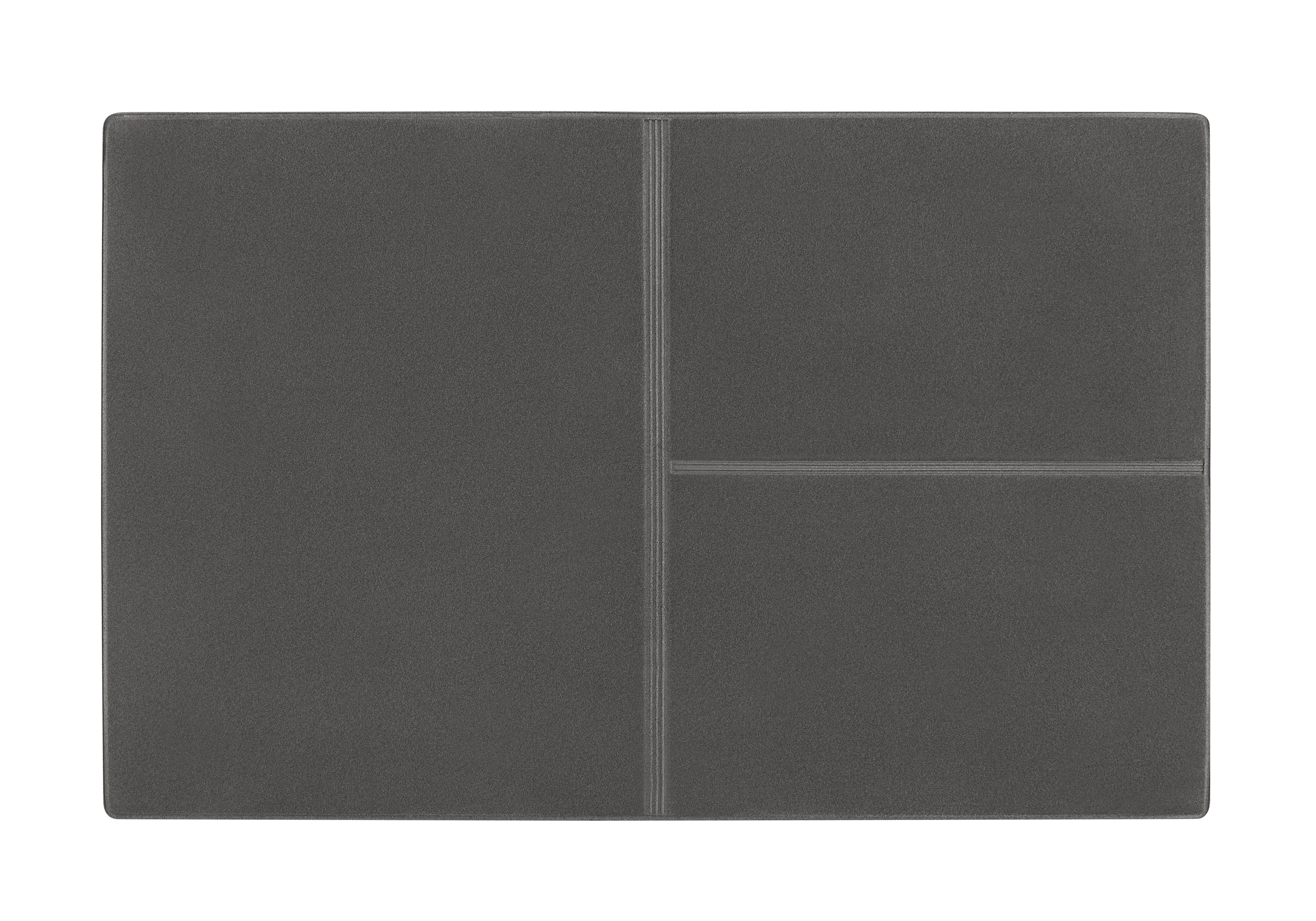 CreativDesign® Ausweistasche "Euro" Veloursfolie grau  mit Einschub