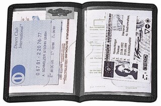 CreativDesign® Ausweistasche "Paper Label 2G" schwarz