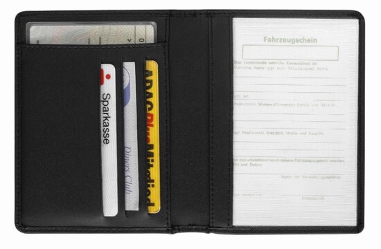 CreativDesign® Ausweistasche "TopClass" schwarz
