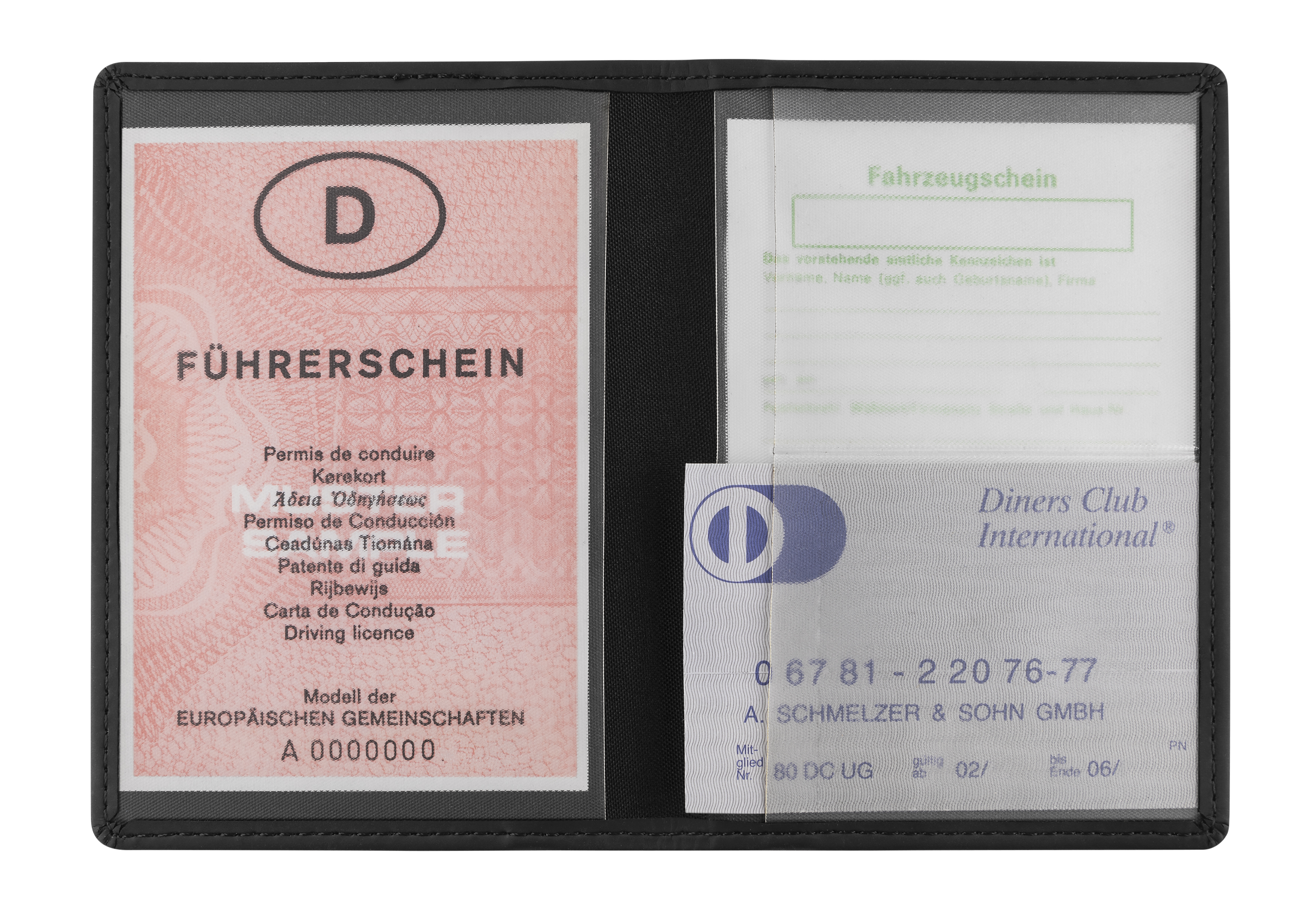 Blackmaxx® Ausweistasche "ColourCraft" schwarz