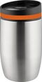 Metmaxx® Thermobecher "CremaOfficinaBudget“ silber/Ring orange