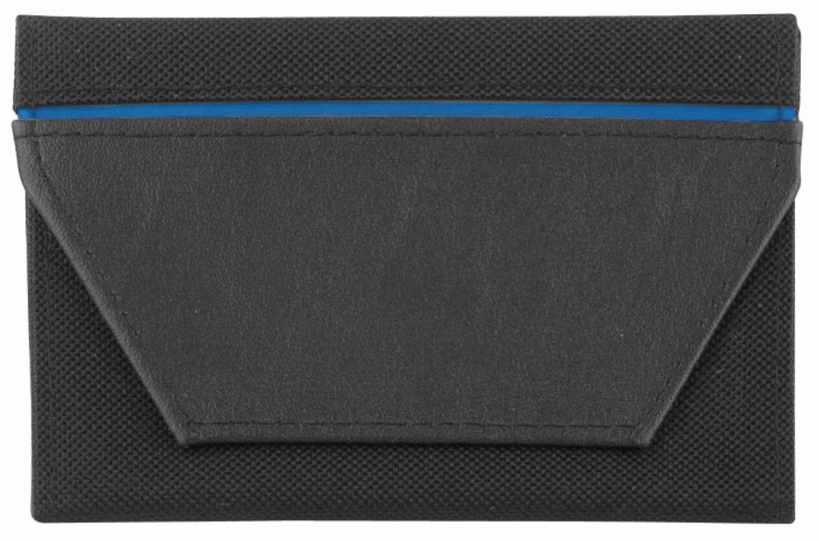 CreativDesign® Ausweistasche "ColourStripe" schwarz/blau