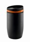 Metmaxx® Thermobecher "CremaOfficinaNero" schwarz/Ring orange