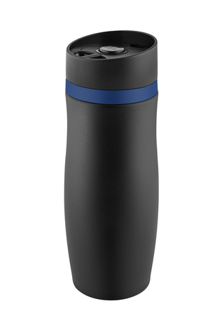 Metmaxx® Thermobecher "CremaExtensaNero" schwarz/Ring blau
