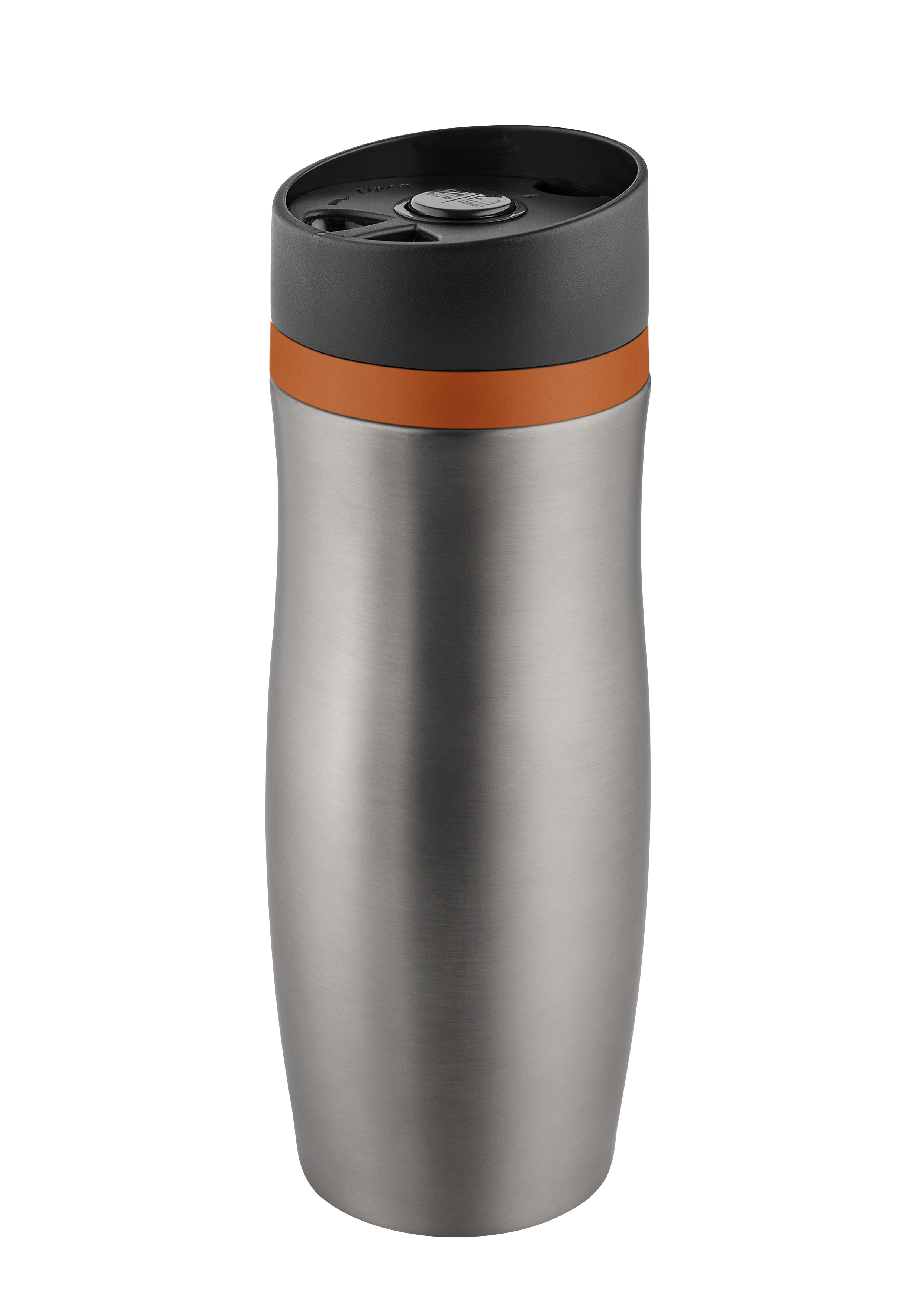 Metmaxx®Thermobecher "CremaExtensaProtect“ titan/Ring orange