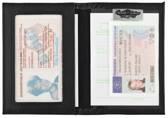 CreativDesign® Ausweisetui "BusinessPro" schwarz