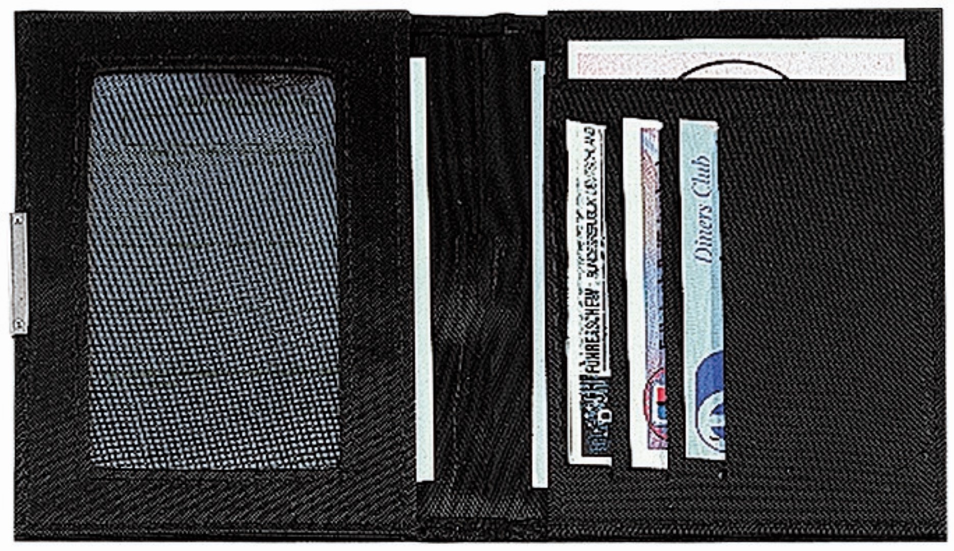 CreativDesign® Ausweistasche "SilverPaper" schwarz