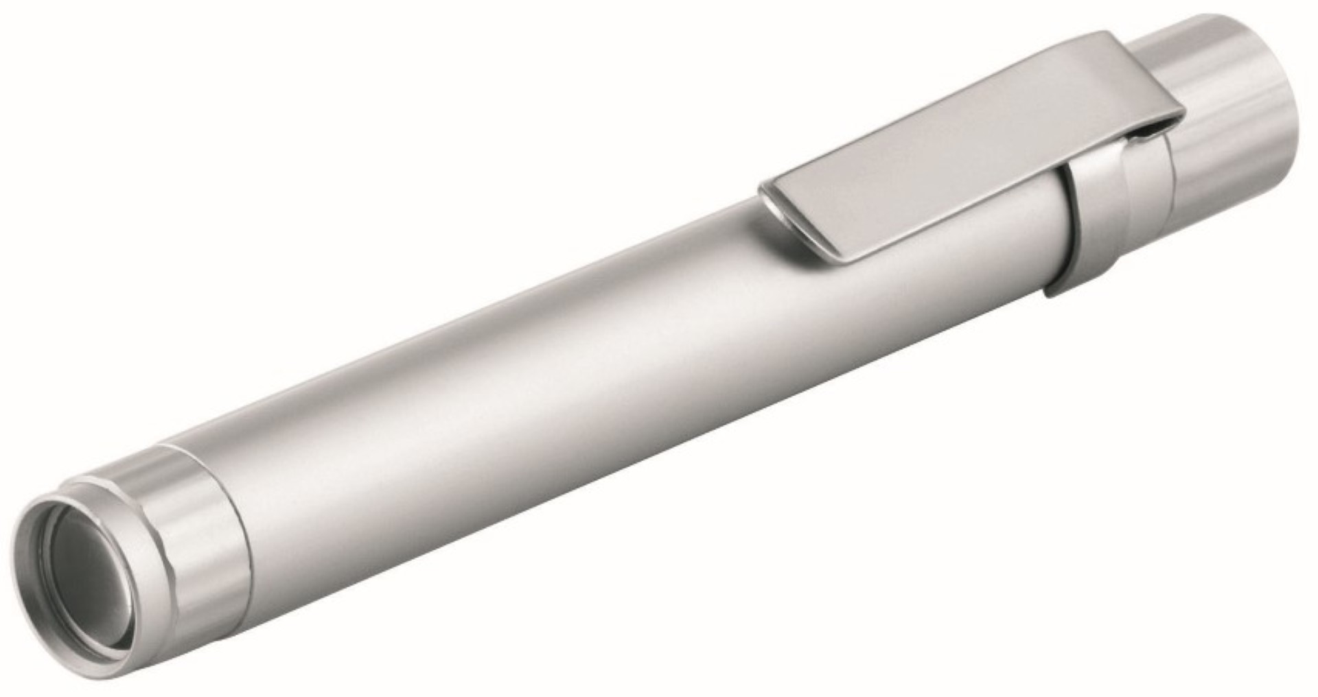 Metmaxx® LED Megabeam Lampe "TechPen" silber (Warm White Light)