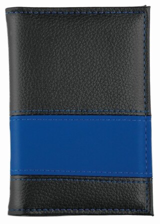 CreativDesign® Ausweistasche "LookPlus" schwarz/blau