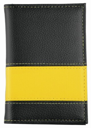 CreativDesign® Ausweistasche "LookPlus" schwarz/gelb