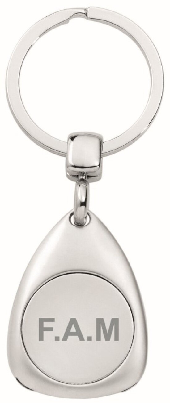 Metmaxx® EK-Chiphalter "KeyLogoStarEvo" silber