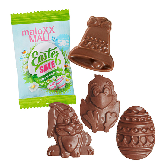 Oster Schoko-Figuren im konventionellen Flowpack