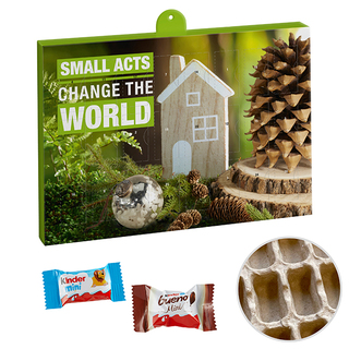 Premium Marken-Adventskalender PAPIER mit kinder Minis Mix