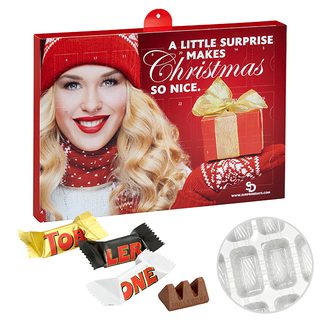 Premium Präsent-Adventskalender mit Toblerone-Mix