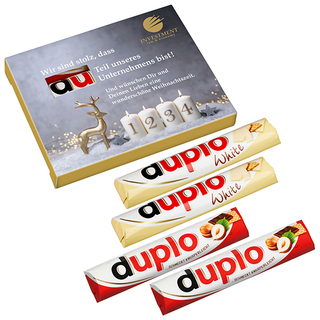 4er "Advents"-Duplo-Pack (2x Duplo klassisch + 2x Duplo weiß)