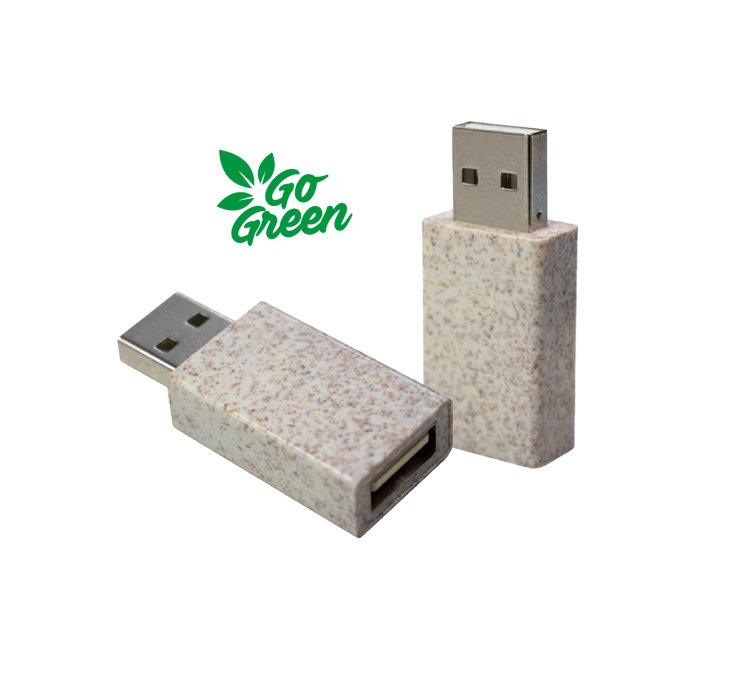 USB-Blocker Weizenstroh