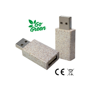 USB-Blocker Weizenstroh