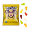 Fruchtgummi Standardformen, ca. 60 x 90 mm, 10 g, weiße kompostierbare Folie - Glühbirne