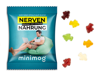 Fruchtgummi Standardformen, ca. 70 x 90 mm, 15 g, Cyclepaper weiß - Flugzeug