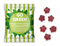 Fruchtgummi Standardformen, ca. 70 x 90 mm, 15 g, Cyclepaper weiß - Stern