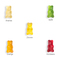 Fruchtgummi Sonderformen, ca. 70 x 90 mm, 15 g, weiße kompostierbare Folie - Fruchtgummi Sonderformen