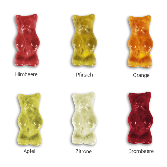 BigBär im Flowpack, ca. 45 x 90 mm, 10 g, Papier/PE-Verbundfolie weiß -