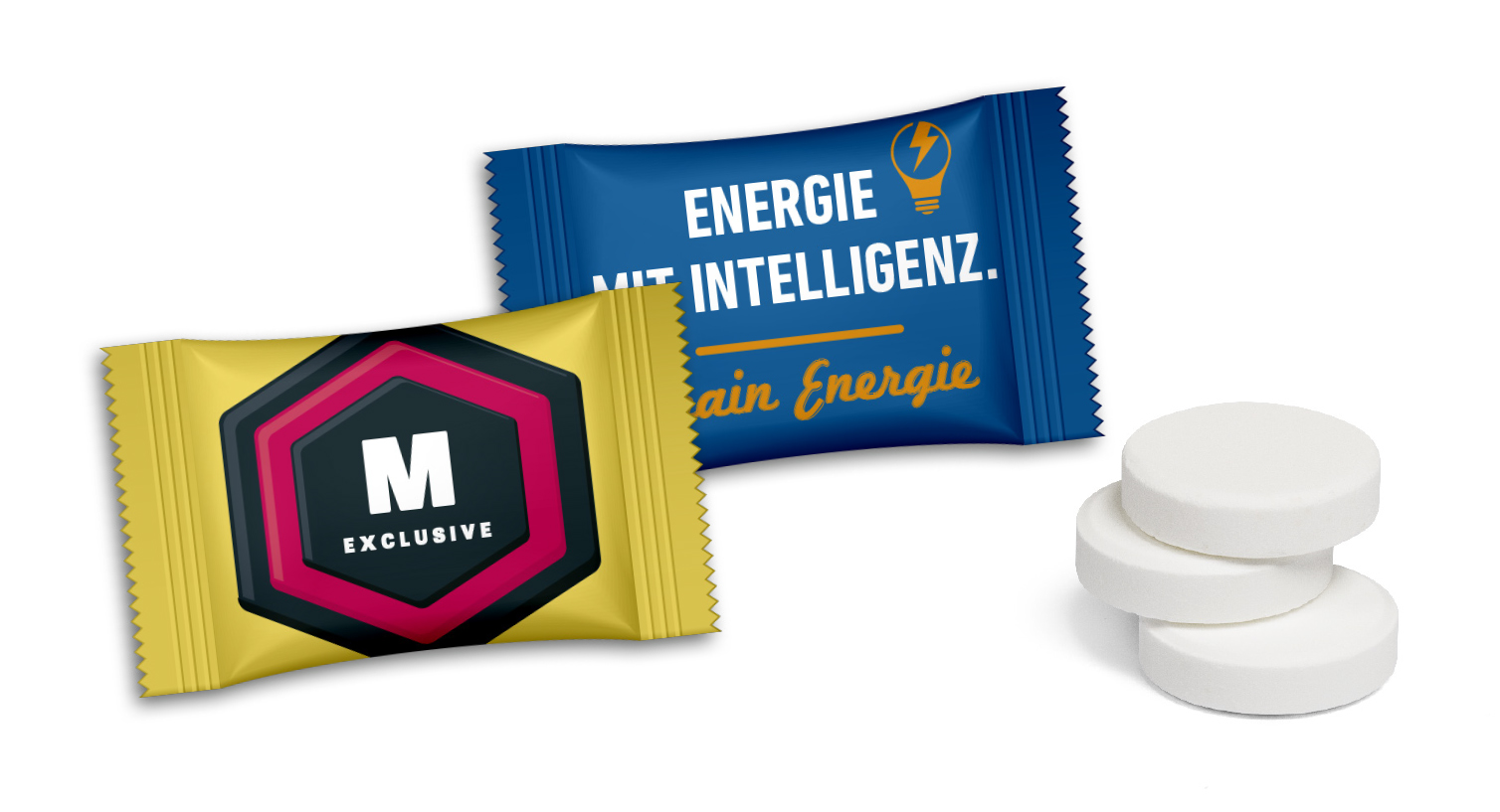 Traubenzuckertabletten im Flowpack