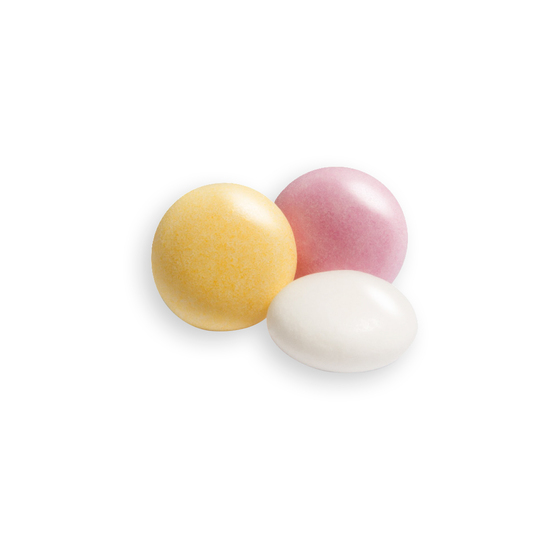 mentos im Flowpack, ca. 54 x 24 mm, 2,8 g, Papier weiß - Mint
