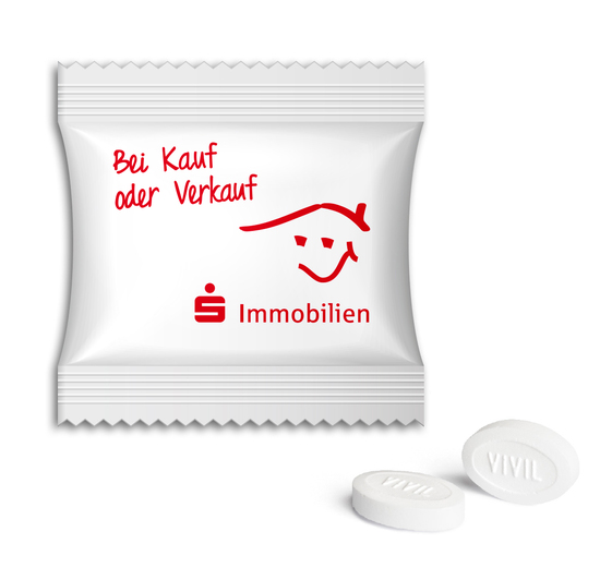 Vivil DoubleMint, ca. 60 x 60 mm, 2 g, Standard-Folie transparent -