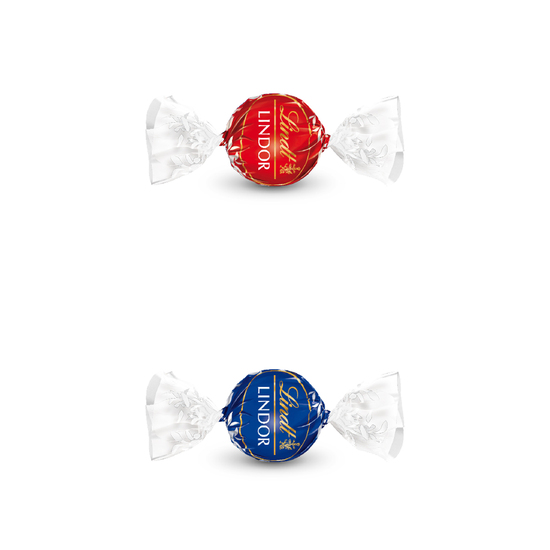 Lindt Werbeballotin, ca. 42 x 77 x 45 mm, 25 g,  - Lindt Lindor: Schokolade Feinherb