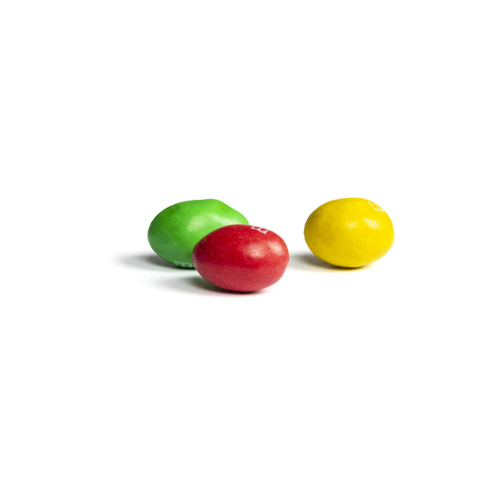 M&M's Peanuts im Mini Tetraeder, ca. 75 x 60 mm, 10 g, Standard-Folie weiß -