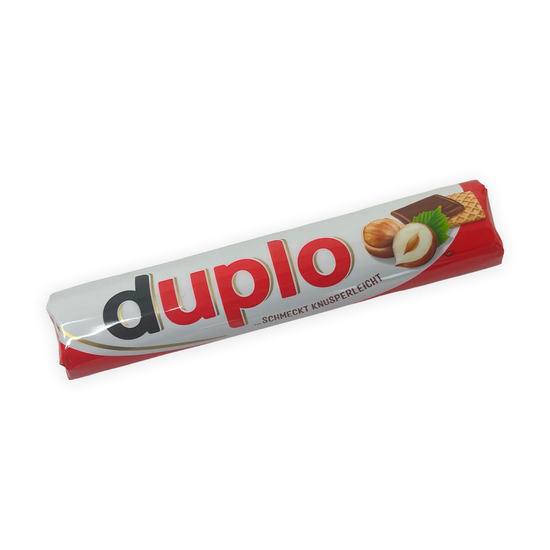 duplo Riegel im Werbeschuber, ca. 115 x 23 x 12,5 mm, 18,2 g,  - duplo