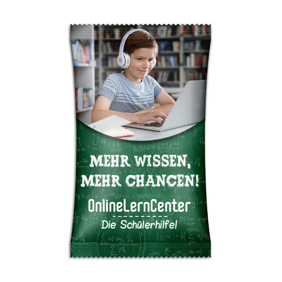 Apfelchips, ca. 90 x 165 mm, 15 g, Papier/PE-Verbundfolie weiß -