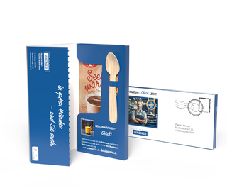 Dr. Oetker Tassenpudding in Mailingmappe, ca. 177 x 92 x 12,5 mm, 58 g ,  - Vanille