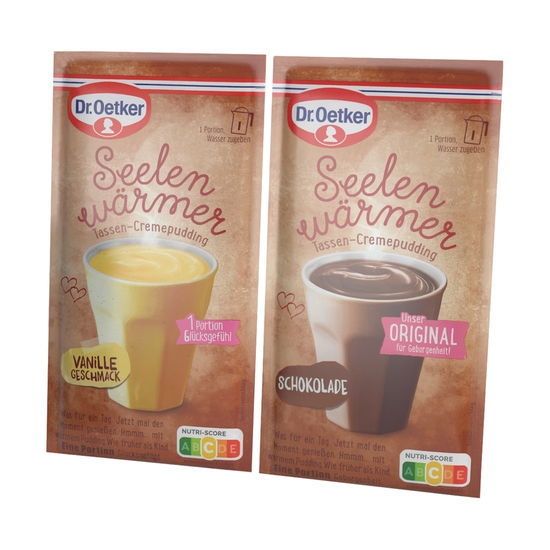 Dr. Oetker Tassenpudding in Mailingmappe, ca. 177 x 92 x 12,5 mm, 58 g ,  - Vanille