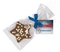 Schoko Weihnachtsstern, ca. 92 x 190 mm, 35 g, Blaue Schleife - Vollmilchschokolade