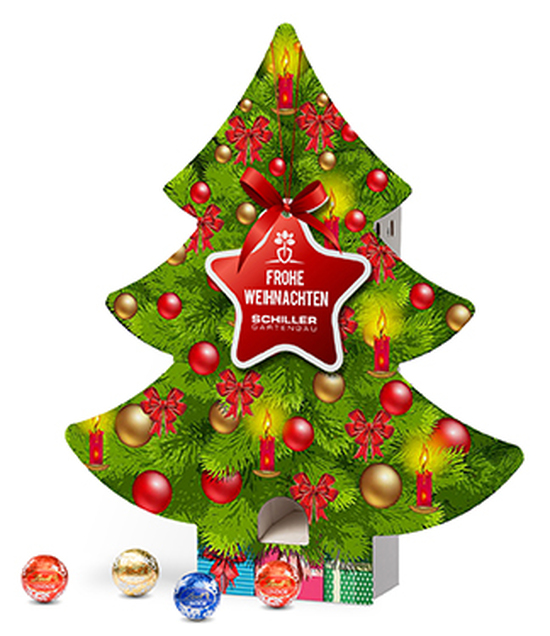 Lindt Lindor Adventsspender "Baum", ca. 230 x 268 x 47 mm, 115 g,  -