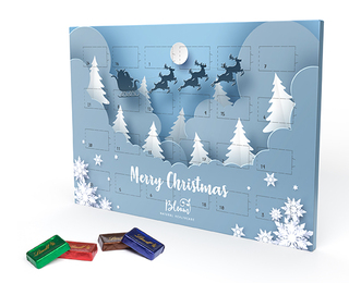 Lindt Naps Adventskalender DINA4, ca. 296 x 209 x 10 mm, 120 g, Querformat -