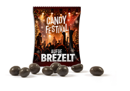 Treets Pretzel Bites im Werbetütchen, ca. 70 x 90 mm, 10 g, Standard-Folie weiß -