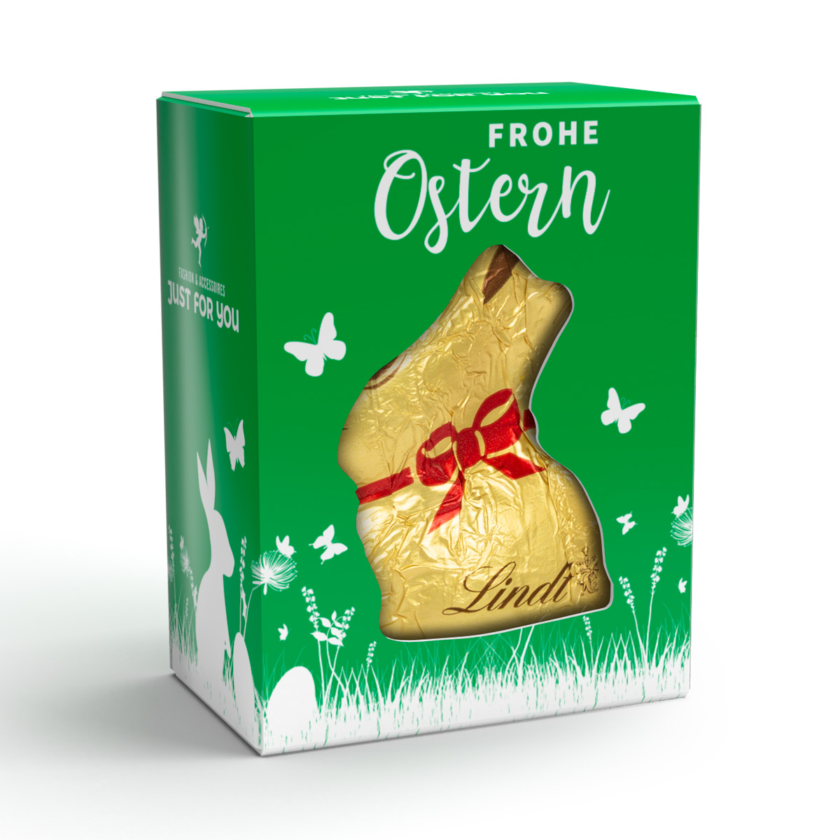 Lindt Mini Goldhase in Werbekartonage, ca. 44 x 57 x 27 mm, 10 g,  -