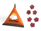 Mini Tetraeder Fruchtgummi 10 g Stern Standard-Folie transparent
