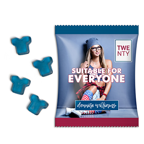 Gummibärchen Sonderformen vegan 20 g  Standard-Folie transparent