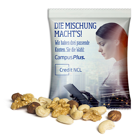 Seeberger Nusskernmischung 20 g  Standard-Folie weiß