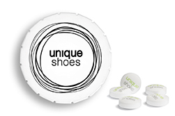 Super Mini Clic Clac Box 23 g Sweetprints Pfefferminz weiß